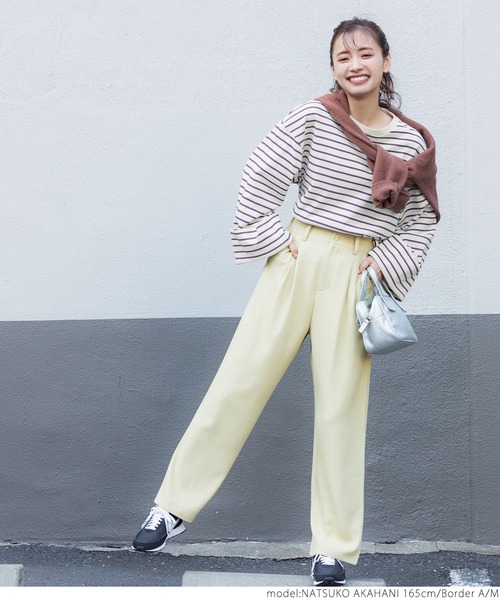 coca(coca)(コカ)の「ロールアップ袖 ボーダープルオーバー(Tシャツ/カットソー・レディース・その他1/その他2・M/L)」の13枚目の写真