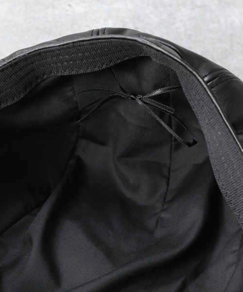 RAGEBLUE(レイジブルー)の「レザータッチキャスハンチング/266061(ハンチング/ベレー帽・メンズ・ブラック/ダークグレー/ダークブラウン・FREE)」の15枚目の写真