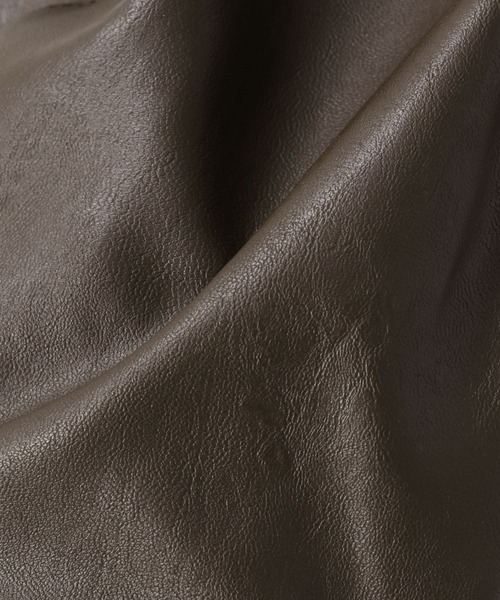 RAGEBLUE(レイジブルー)の「レザータッチキャスハンチング/266061(ハンチング/ベレー帽・メンズ・ブラック/ダークグレー/ダークブラウン・FREE)」の6枚目の写真