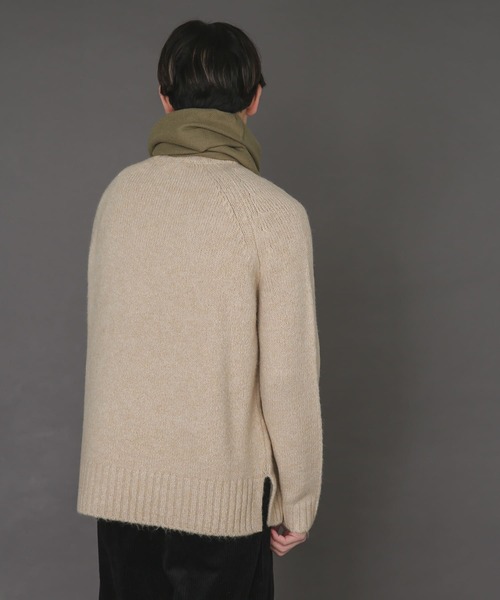 SENSE OF PLACE by URBAN RESEARCH（センスオブプレイスバイアーバンリサーチ）の「ブークレクルーネックセーター（ニット/セーター・メンズ・チャコールグレー/ベージュ/ミント・MEDIUM/LARGE）」の8枚目の写真