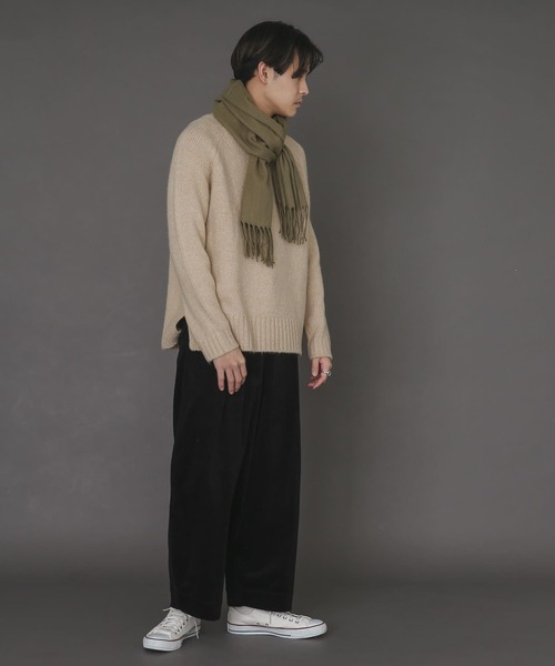 SENSE OF PLACE by URBAN RESEARCH（センスオブプレイスバイアーバンリサーチ）の「ブークレクルーネックセーター（ニット/セーター・メンズ・チャコールグレー/ベージュ/ミント・MEDIUM/LARGE）」の10枚目の写真