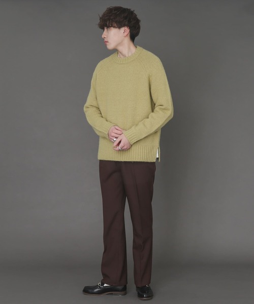 SENSE OF PLACE by URBAN RESEARCH（センスオブプレイスバイアーバンリサーチ）の「ブークレクルーネックセーター（ニット/セーター・メンズ・チャコールグレー/ベージュ/ミント・MEDIUM/LARGE）」の13枚目の写真