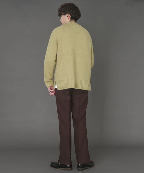 SENSE OF PLACE by URBAN RESEARCH（センスオブプレイスバイアーバンリサーチ）の「ブークレクルーネックセーター（ニット/セーター・メンズ・チャコールグレー/ベージュ/ミント・MEDIUM/LARGE）」の14枚目の写真