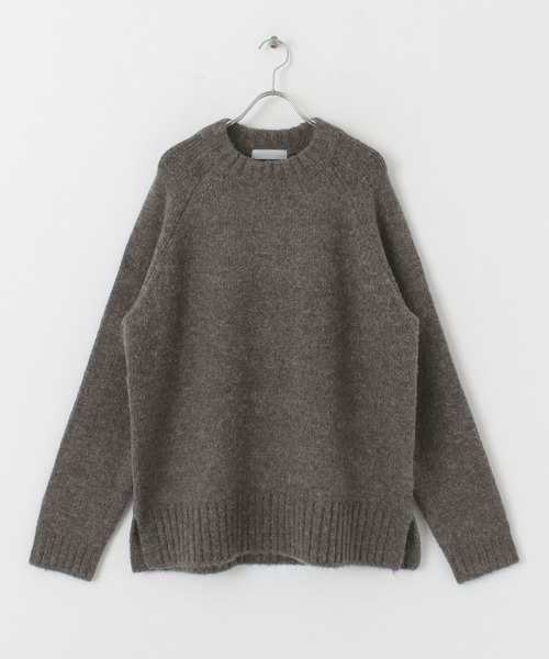 SENSE OF PLACE by URBAN RESEARCH（センスオブプレイスバイアーバンリサーチ）の「ブークレクルーネックセーター（ニット/セーター・メンズ・チャコールグレー/ベージュ/ミント・MEDIUM/LARGE）」の21枚目の写真