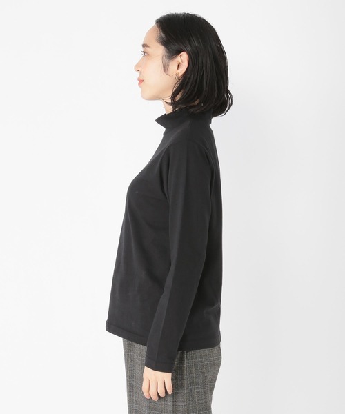 studio CLIP(スタディオクリップ)の「タートルカットソーTシャツ(Tシャツ/カットソー・レディース・ブラック/オフホワイト/カーキ・FREE)」の6枚目の写真