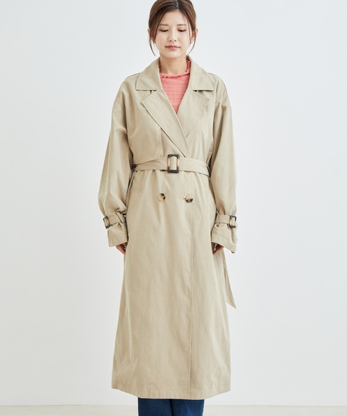 vis-`a-vis（ビサビ）の「【一部店舗限定】ボリュームスリーブロングトレンチコート（トレンチコート・レディース・ベージュ/カーキ/ベージュ系その他・M/S）」の16枚目の写真