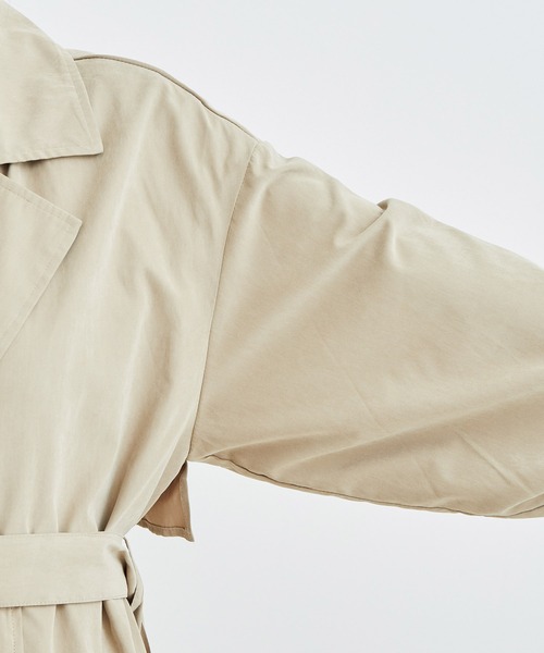 vis-`a-vis（ビサビ）の「【一部店舗限定】ボリュームスリーブロングトレンチコート（トレンチコート・レディース・ベージュ/カーキ/ベージュ系その他・M/S）」の20枚目の写真