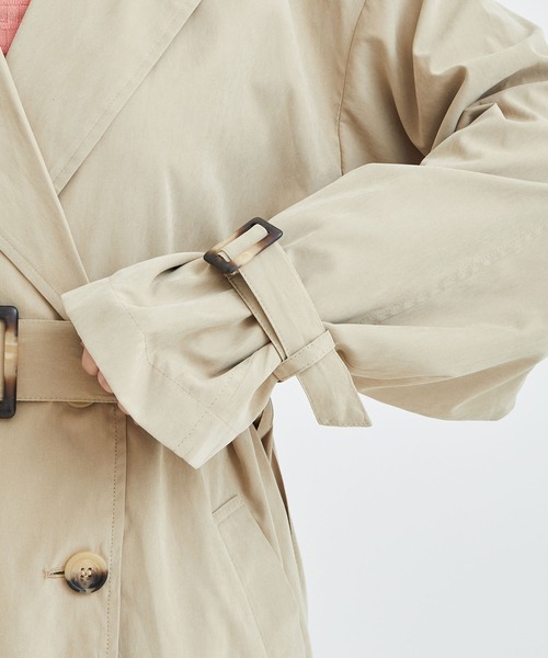 vis-`a-vis（ビサビ）の「【一部店舗限定】ボリュームスリーブロングトレンチコート（トレンチコート・レディース・ベージュ/カーキ/ベージュ系その他・M/S）」の21枚目の写真