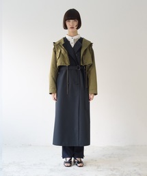 La SRIC | La SRIC / ロングトレンチベスト+フードJK(トレンチコート)