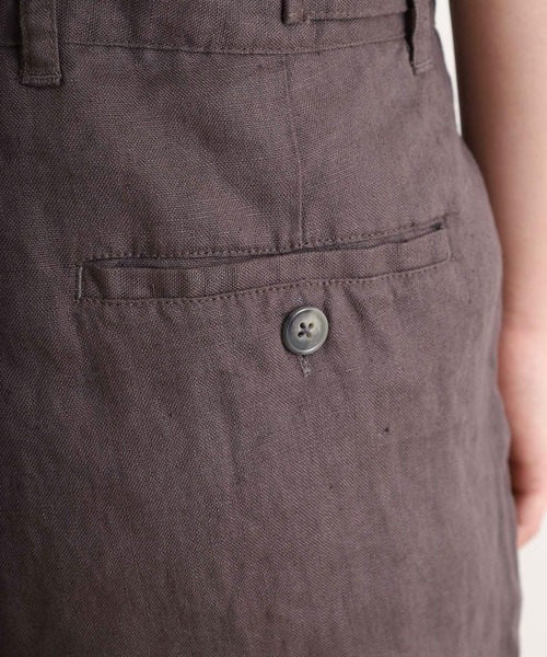 ubasoku（ウバソク）の「【ubasoku】リネン無地サスペンダー付きタックパンツ（その他パンツ・レディース・ブラック/ベージュ/グレー・FREE）」の13枚目の写真