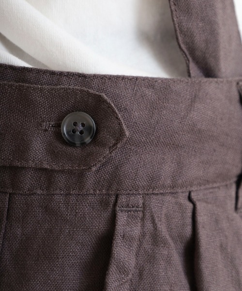 ubasoku（ウバソク）の「【ubasoku】リネン無地サスペンダー付きタックパンツ（その他パンツ・レディース・ブラック/ベージュ/グレー・FREE）」の15枚目の写真