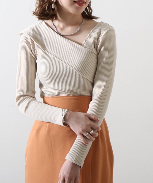 セール アシメオフショルカットソー Tシャツ カットソー Cheek チーク のファッション通販 Zozotown