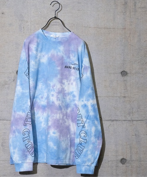 JOHN'S CLOSET（ジョンズクローゼット）の「【13】タイダイ染めプリントTシャツ（Tシャツ/カットソー・メンズ・ライトグリーン/サックスブルー/ピンク系・MEDIUM/LARGE）」の2枚目の写真