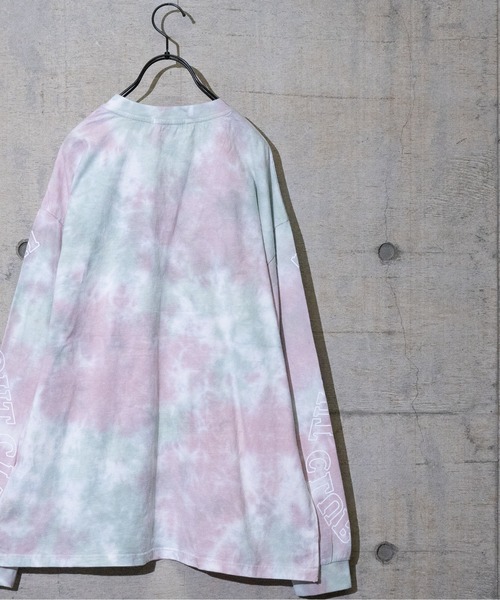 JOHN'S CLOSET（ジョンズクローゼット）の「【13】タイダイ染めプリントTシャツ（Tシャツ/カットソー・メンズ・ライトグリーン/サックスブルー/ピンク系・MEDIUM/LARGE）」の11枚目の写真