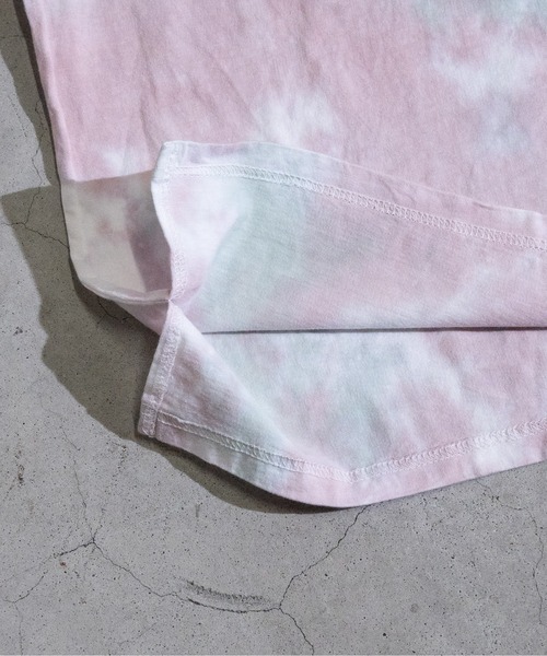 JOHN'S CLOSET（ジョンズクローゼット）の「【13】タイダイ染めプリントTシャツ（Tシャツ/カットソー・メンズ・ライトグリーン/サックスブルー/ピンク系・MEDIUM/LARGE）」の15枚目の写真