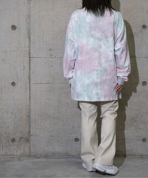 JOHN'S CLOSET（ジョンズクローゼット）の「【13】タイダイ染めプリントTシャツ（Tシャツ/カットソー・メンズ・ライトグリーン/サックスブルー/ピンク系・MEDIUM/LARGE）」の14枚目の写真