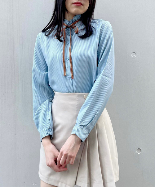 titty＆Co. PETIT（ティティアンドコープティ）の「【titty&Co.PETIT】ラッププリーツスカパン（スカート・レディース・ベージュ/ブラック・SMALL/MEDIUM）」の10枚目の写真