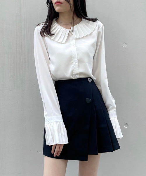 titty＆Co. PETIT（ティティアンドコープティ）の「【titty&Co.PETIT】ラッププリーツスカパン（スカート・レディース・ベージュ/ブラック・SMALL/MEDIUM）」の12枚目の写真