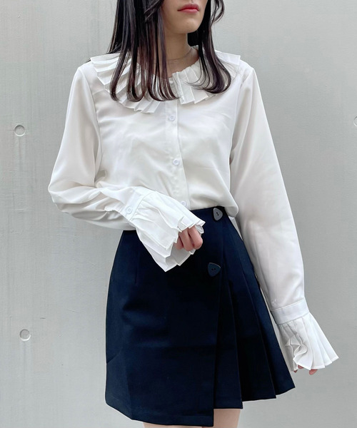 titty＆Co. PETIT（ティティアンドコープティ）の「【titty&Co.PETIT】ラッププリーツスカパン（スカート・レディース・ベージュ/ブラック・SMALL/MEDIUM）」の16枚目の写真