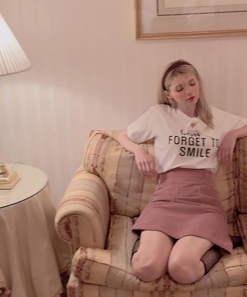 Leja（レジャ）の「【ELCY】リボン付きTシャツ（Tシャツ/カットソー・レディース・アイボリー・FREE）」の9枚目の写真