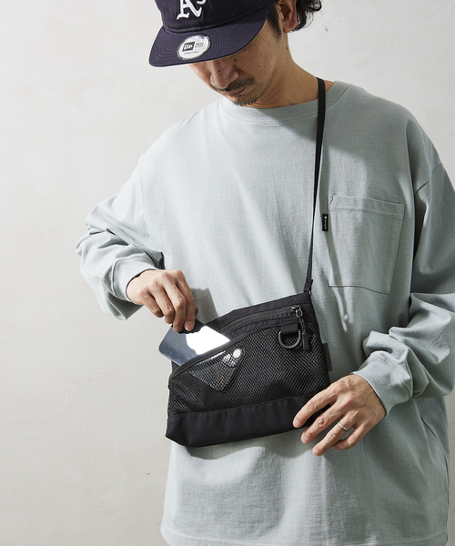 新品未使用 ビニールサコッシュSTUDIOUS JOURNAL STANDARD beautiful people - ビニールロゴテープ サコッシュバッグ (クリア
