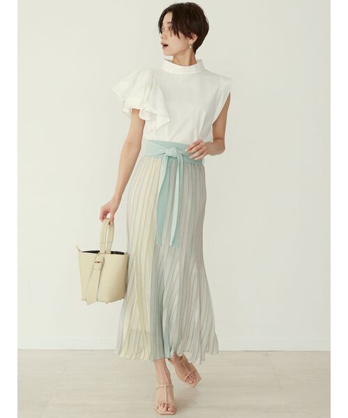 LAGUNAMOON(ラグナムーン)の「【AURENTTI】バケツバッグ(ハンドバッグ・レディース・ベージュ/アイボリー/グリーン系その他・FREE)」の6枚目の写真