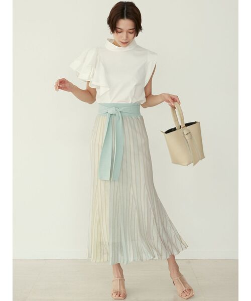 LAGUNAMOON(ラグナムーン)の「【AURENTTI】バケツバッグ(ハンドバッグ・レディース・ベージュ/アイボリー/グリーン系その他・FREE)」の7枚目の写真