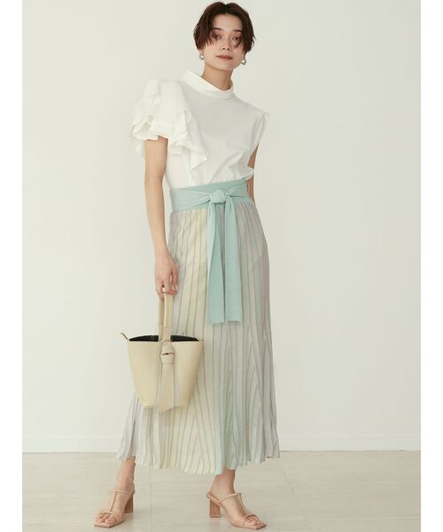 LAGUNAMOON(ラグナムーン)の「【AURENTTI】バケツバッグ(ハンドバッグ・レディース・ベージュ/アイボリー/グリーン系その他・FREE)」の8枚目の写真