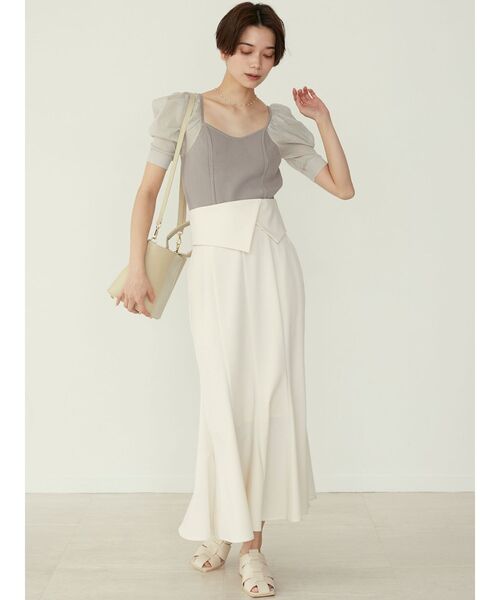 LAGUNAMOON(ラグナムーン)の「【AURENTTI】バケツバッグ(ハンドバッグ・レディース・ベージュ/アイボリー/グリーン系その他・FREE)」の5枚目の写真