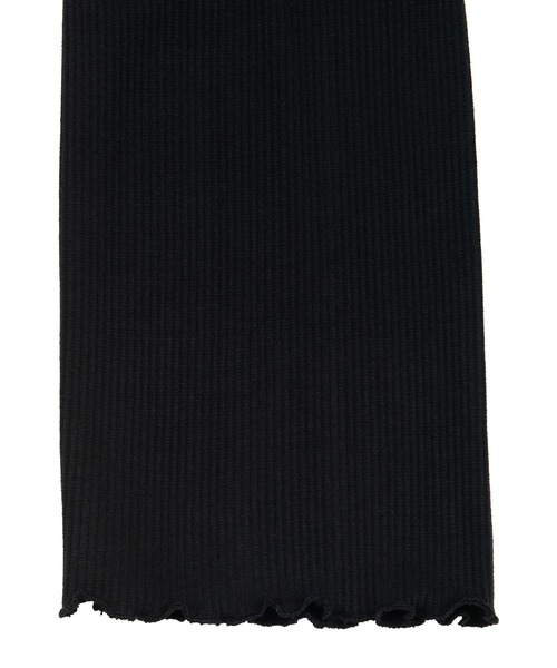 PUNYUS(プニュズ)の「カットアウトリブ長袖トップス(Tシャツ/カットソー・レディース・ブラック/オフホワイト/グリーン・1/2/4/3)」の13枚目の写真