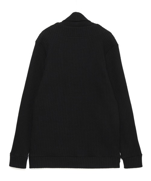 SEAGREEN（シーグリーン）の「SEAGREEN(シーグリーン) [WEB限定] BIG WAFFLE CARDIGAN（カーディガン/ボレロ・メンズ・ブラック・2/3/4/1）」の10枚目の写真