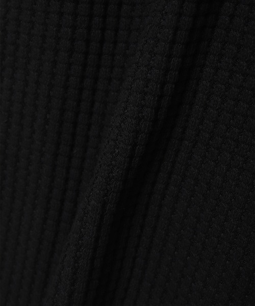 SEAGREEN（シーグリーン）の「SEAGREEN(シーグリーン) [WEB限定] BIG WAFFLE CARDIGAN（カーディガン/ボレロ・メンズ・ブラック・2/3/4/1）」の14枚目の写真