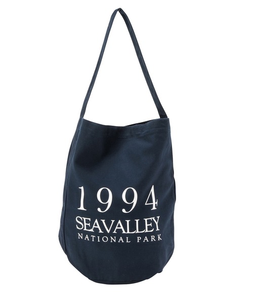 SEA(シー)の「SEAVALLEY NATIONAL PARK オックス ワンショルダー ドラムバッグ(ショルダーバッグ・レディース・ネイビー/アイボリー・ONE SIZE)」の4枚目の写真