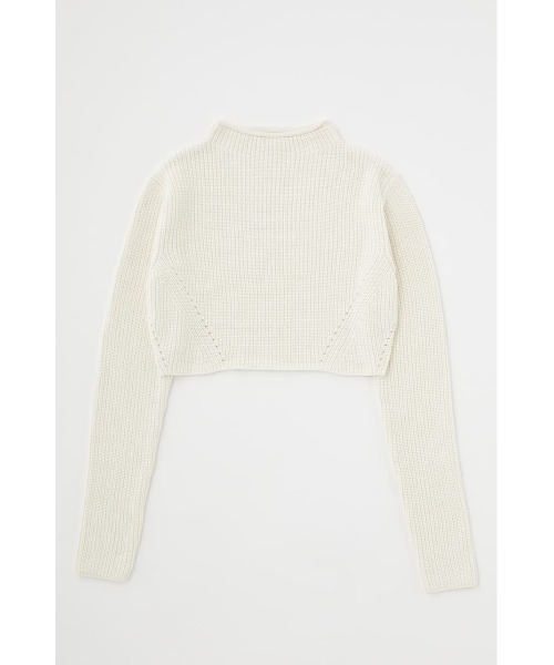 M_（エムアンダーバー）の「【M_】SHORT KNIT トップス（ニット/セーター・レディース・アイボリー/ライトベージュ/ブラック・FREE）」の15枚目の写真