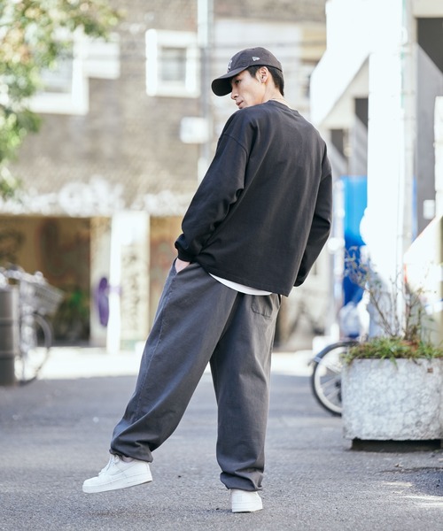 WEGO（ウィゴー）の「■■■WEGO/【WEB限定】ワンポイントピグメントパンツ■■■（スウェットパンツ・メンズ・ベージュ/ブルー/スミクロ/ワイン・MEDIUM/LARGE/X-LARGE）」の21枚目の写真