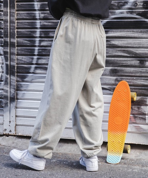 WEGO（ウィゴー）の「■■■WEGO/【WEB限定】ワンポイントピグメントパンツ■■■（スウェットパンツ・メンズ・ベージュ/ブルー/スミクロ/ワイン・MEDIUM/LARGE/X-LARGE）」の14枚目の写真