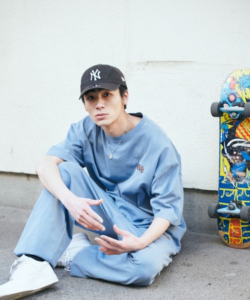 WEGO（ウィゴー）の「■■■WEGO/【WEB限定】ワンポイントピグメントパンツ■■■（スウェットパンツ・メンズ・ベージュ/ブルー/スミクロ/ワイン・MEDIUM/LARGE/X-LARGE）」の11枚目の写真