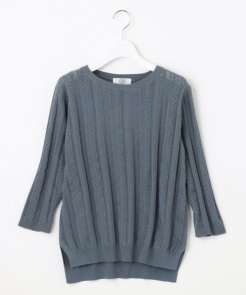 J.PRESS(ジェイプレス)の「【洗える】コルヌエコレーシー ニット(ニット/セーター・レディース・ホワイト系/ネイビー系/オレンジ系・T13/T15)」の11枚目の写真