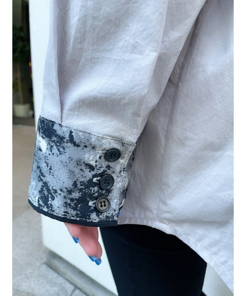 ENVYM（アンビー）の「パターンスウィッチングＳＨ（シャツ/ブラウス・レディース・ブラック/ベージュ・FREE）」の21枚目の写真