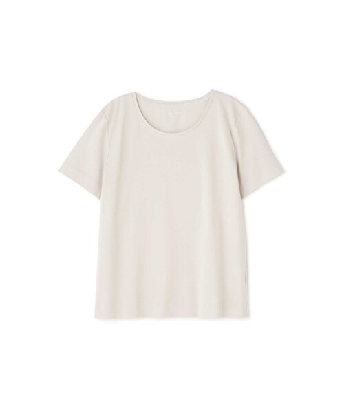 human woman（ヒューマンウーマン）の「オーガニックコットンスムース半袖Ｔシャツ（Tシャツ/カットソー・レディース・グレー/ホワイト・LARGE/MEDIUM）」の15枚目の写真