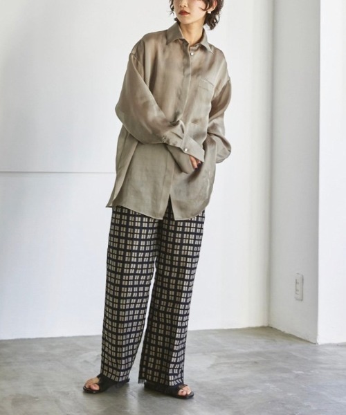 パンツ todayfulGeometric Jacquard Trousers CANAL JEAN（キャナルジーン）の「TODAYFUL(トゥデイフル