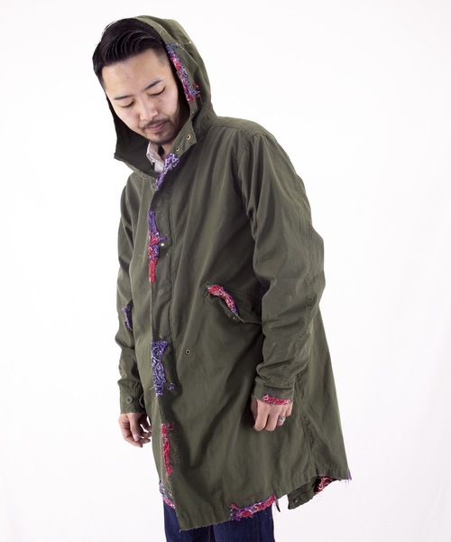 TMT（ティーエムティー）の「Weathercloth MOD COAT(BANDANA REMAKE