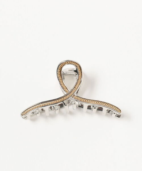 Ray BEAMS（レイビームス）の「Chalulu / ループライン ヘアクリップ（バレッタ/ヘアクリップ・レディース・シルバー/ゴールド・ONE SIZE）」の3枚目の写真