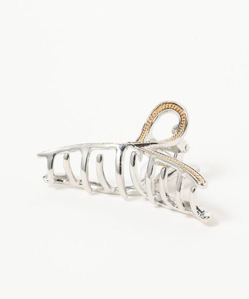 Ray BEAMS（レイビームス）の「Chalulu / ループライン ヘアクリップ（バレッタ/ヘアクリップ・レディース・シルバー/ゴールド・ONE SIZE）」の8枚目の写真