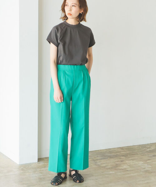 B:MING by BEAMS(ビーミングバイビームス)の「B:MING by BEAMS / フレンチ モックネック プルオーバー 22SS(Tシャツ/カットソー・レディース・スミクロ/ライトブルー/ホワイト/セージグリーン・ONE SIZE)」の5枚目の写真