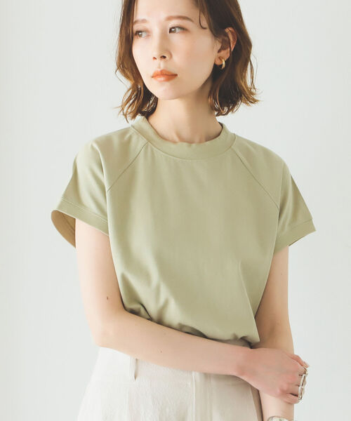 B:MING by BEAMS(ビーミングバイビームス)の「B:MING by BEAMS / フレンチ モックネック プルオーバー 22SS(Tシャツ/カットソー・レディース・スミクロ/ライトブルー/ホワイト/セージグリーン・ONE SIZE)」の15枚目の写真