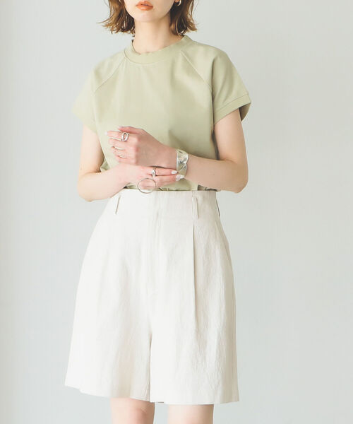 B:MING by BEAMS(ビーミングバイビームス)の「B:MING by BEAMS / フレンチ モックネック プルオーバー 22SS(Tシャツ/カットソー・レディース・スミクロ/ライトブルー/ホワイト/セージグリーン・ONE SIZE)」の12枚目の写真