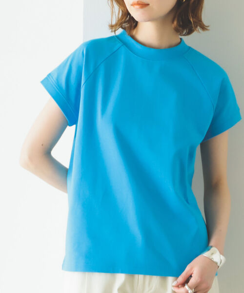 B:MING by BEAMS(ビーミングバイビームス)の「B:MING by BEAMS / フレンチ モックネック プルオーバー 22SS(Tシャツ/カットソー・レディース・スミクロ/ライトブルー/ホワイト/セージグリーン・ONE SIZE)」の18枚目の写真