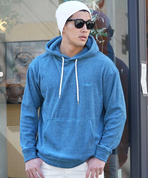 JOKER（ジョーカー）の「【JOKER】パイル地 カラーリング プルオーバー パーカー メンズ（パーカー・メンズ・ホワイト/ブラック/ベージュ/グレー/ブルー/グリーン・M/L/XL）」の6枚目の写真