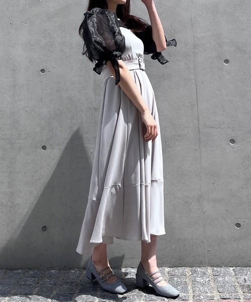 titty&Co. PETIT by poyo(ティティーアンドコープティバイポヨ)の「【titty&Co.PETIT by POYO】ボリュームシアースリーブトップス(ニット/セーター・レディース・ホワイト/ブラック・FREE)」の6枚目の写真